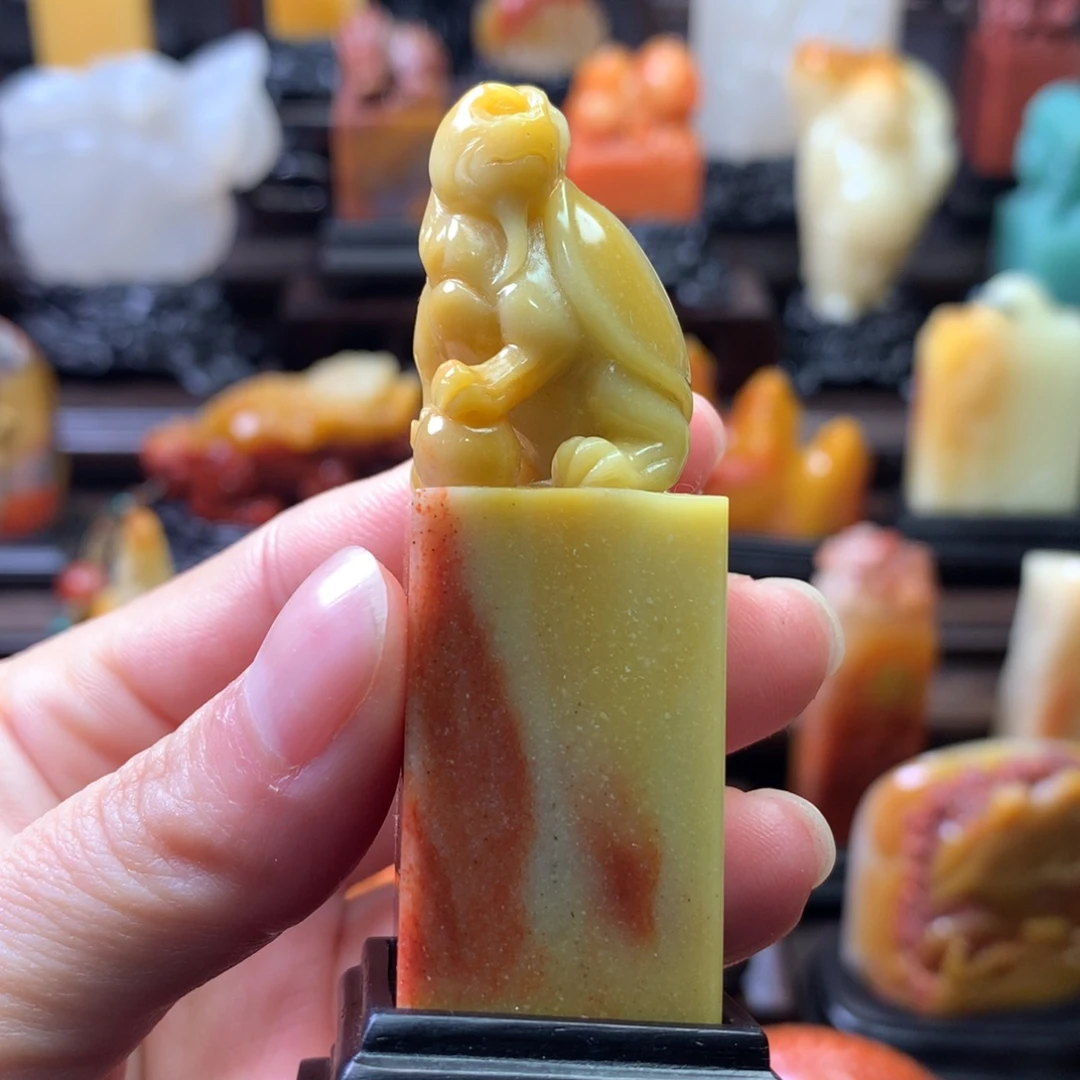 寿山石印石寿山石牛蛋