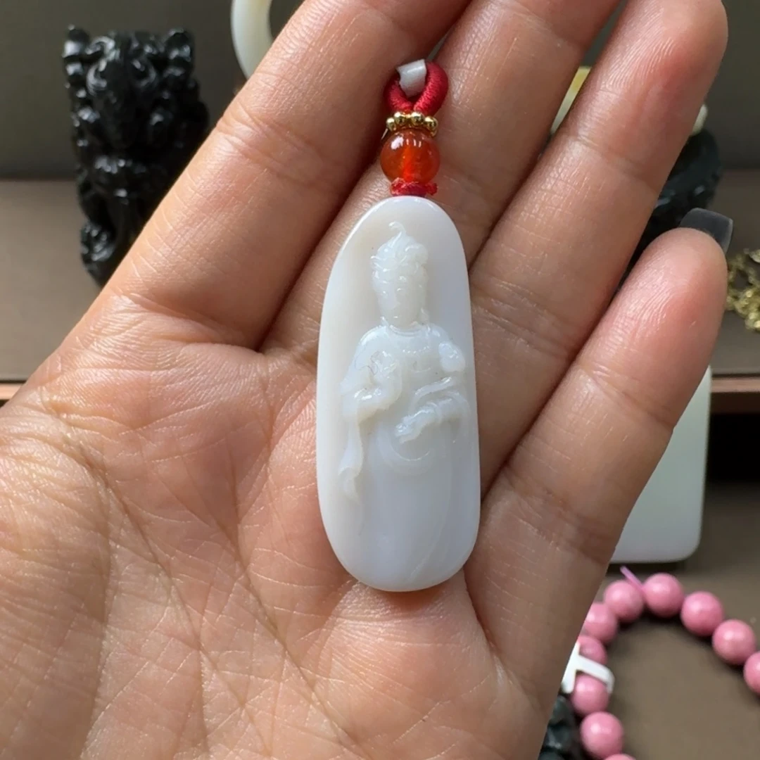 和田玉未镶嵌吊坠(不含链)