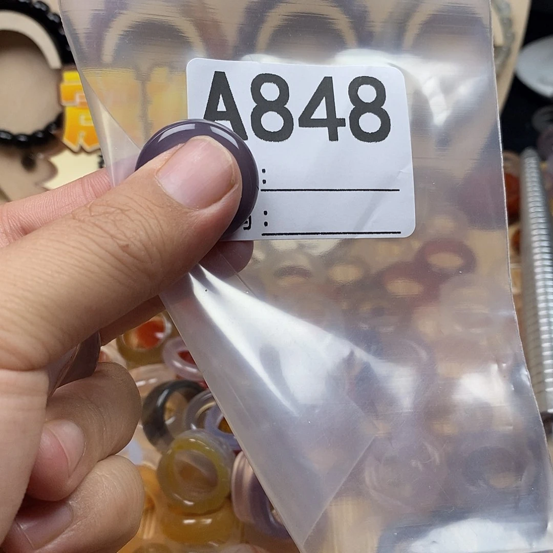 玛瑙/玉髓戒圈未镶嵌✨*?