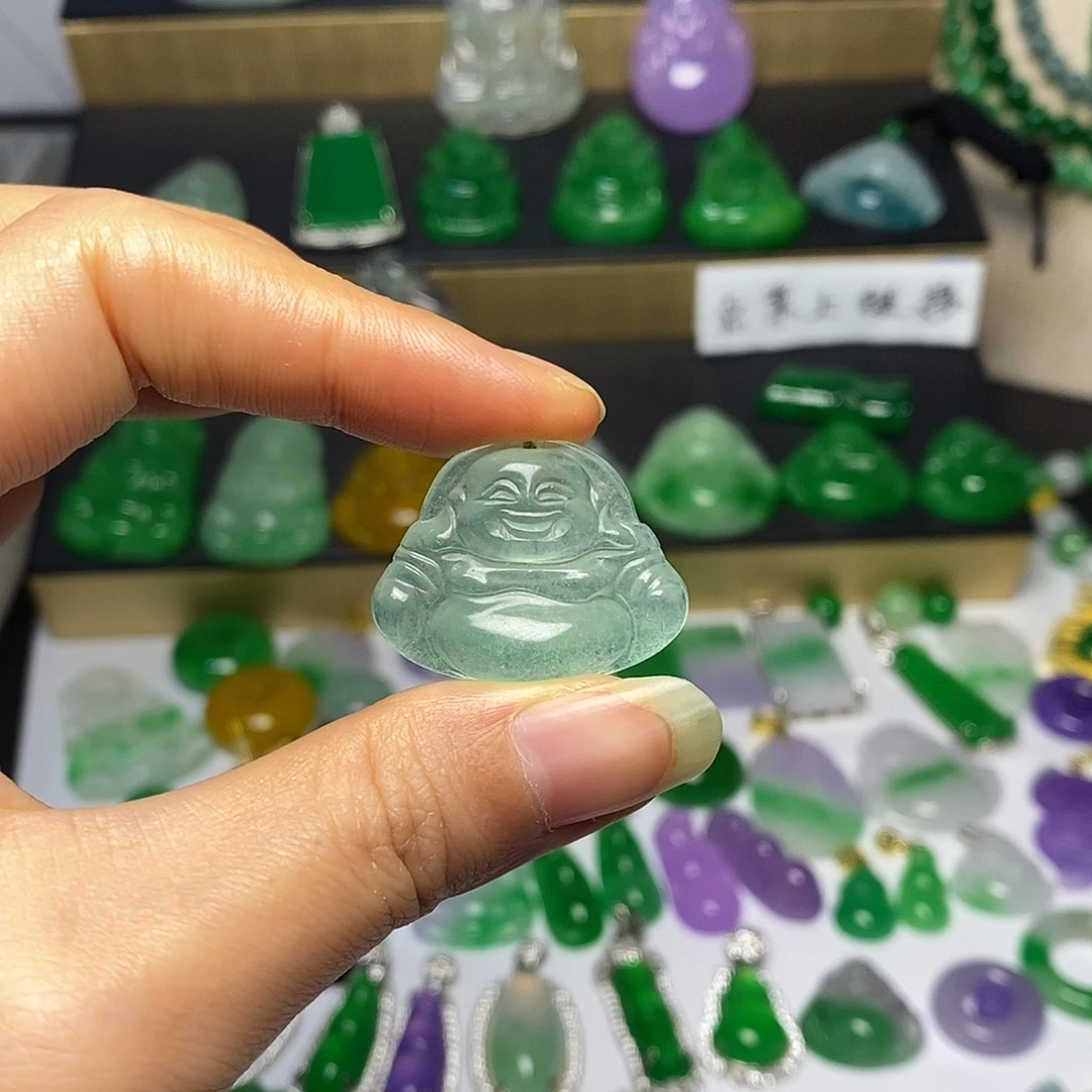 山***浩翡翠未镶嵌颈饰翡翠未镶嵌吊坠非a1