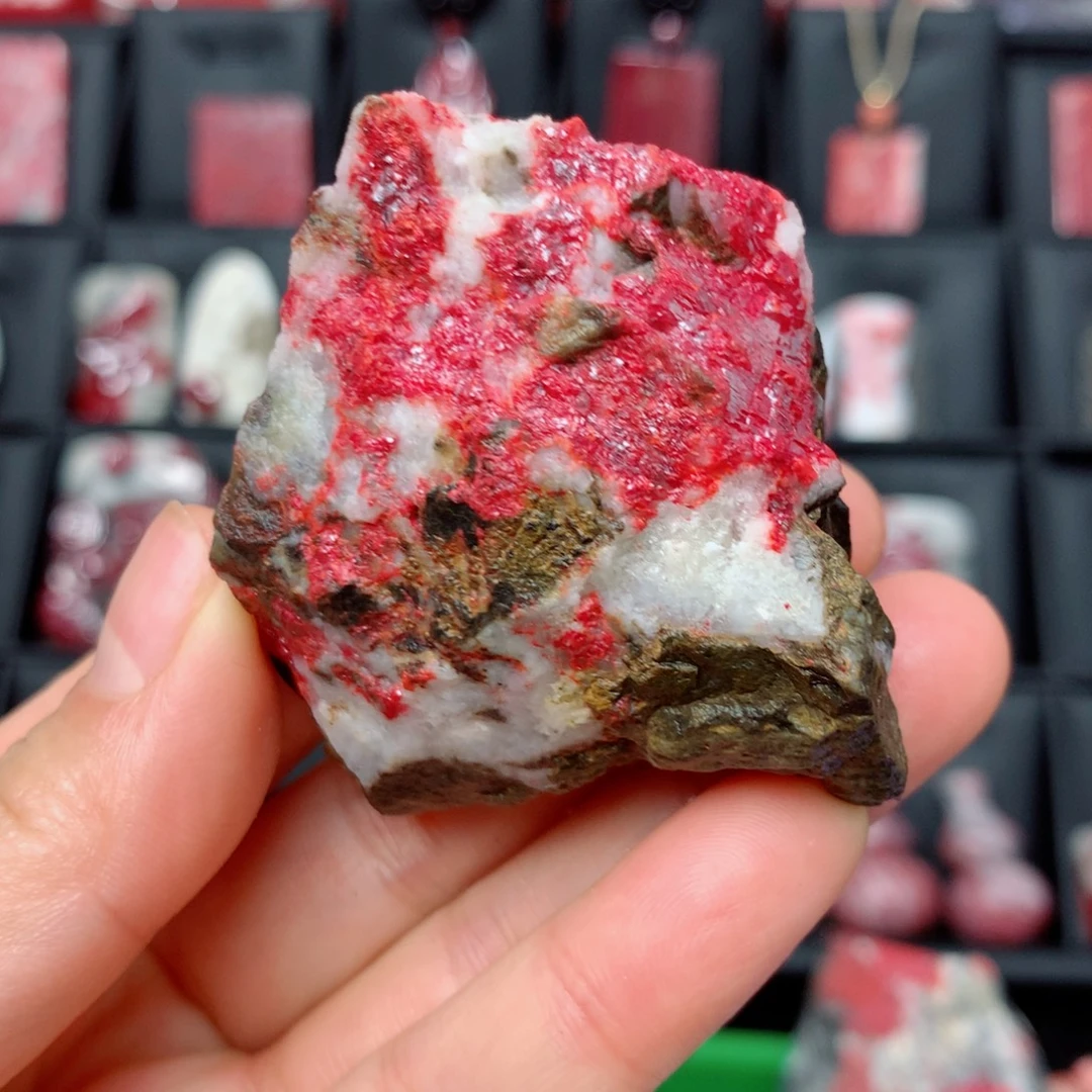 天然辰砂天然毛石