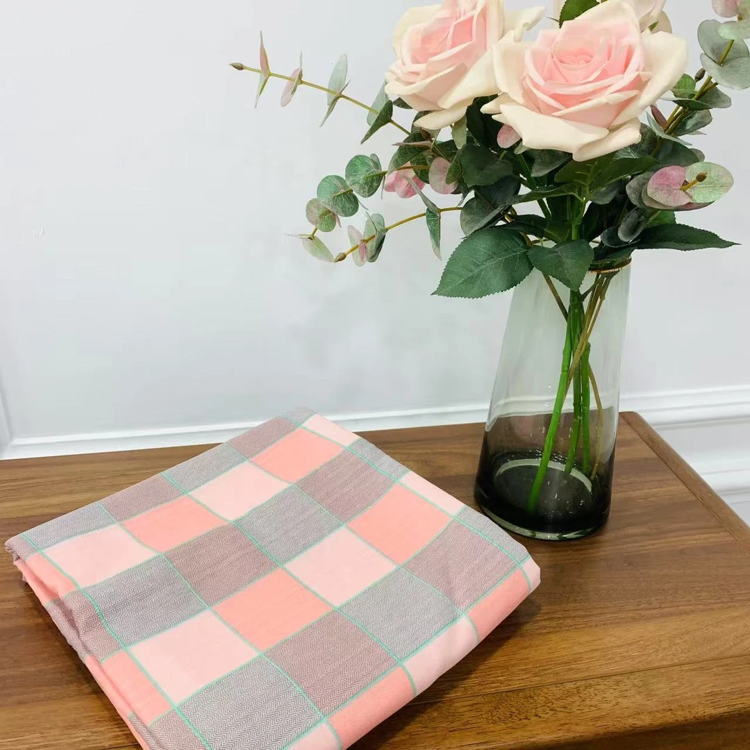 【格影粉】-2.4X2.5纯棉细纱老粗布床单，四季可用