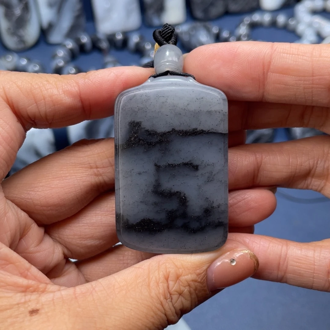 响***、和田玉未镶嵌挂件