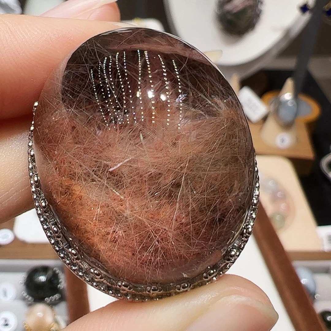 阳***菲水晶珠宝半成品银S925镶嵌