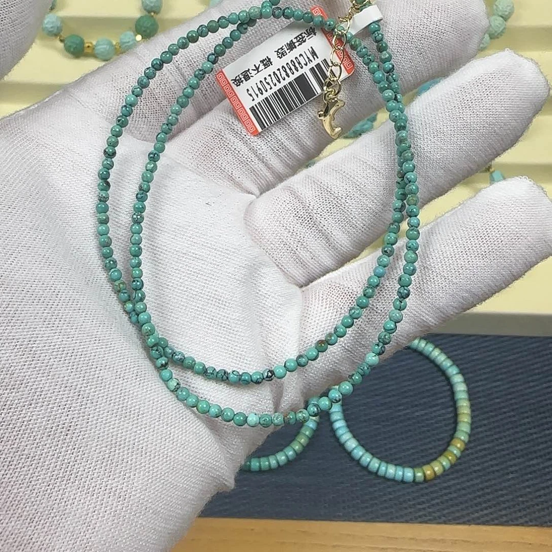 绿松石银S925镶嵌绿松石