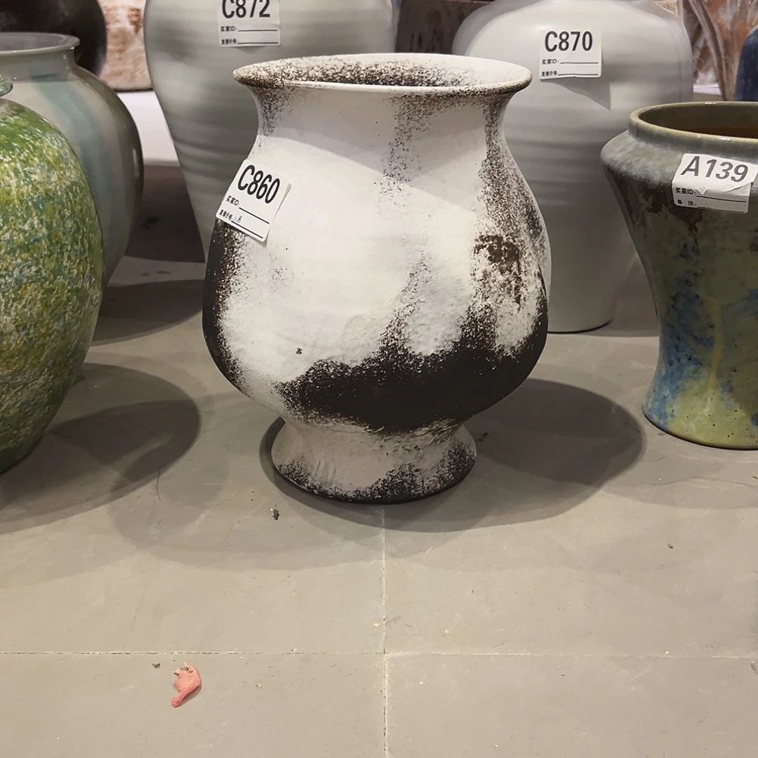 瓶C860陶瓷花瓶无孔