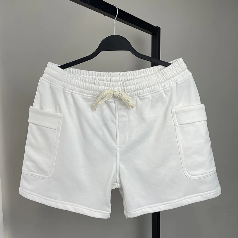 针织大口袋运动短裤男士时尚潮流三分裤训练健身运动裤跑步男裤衩