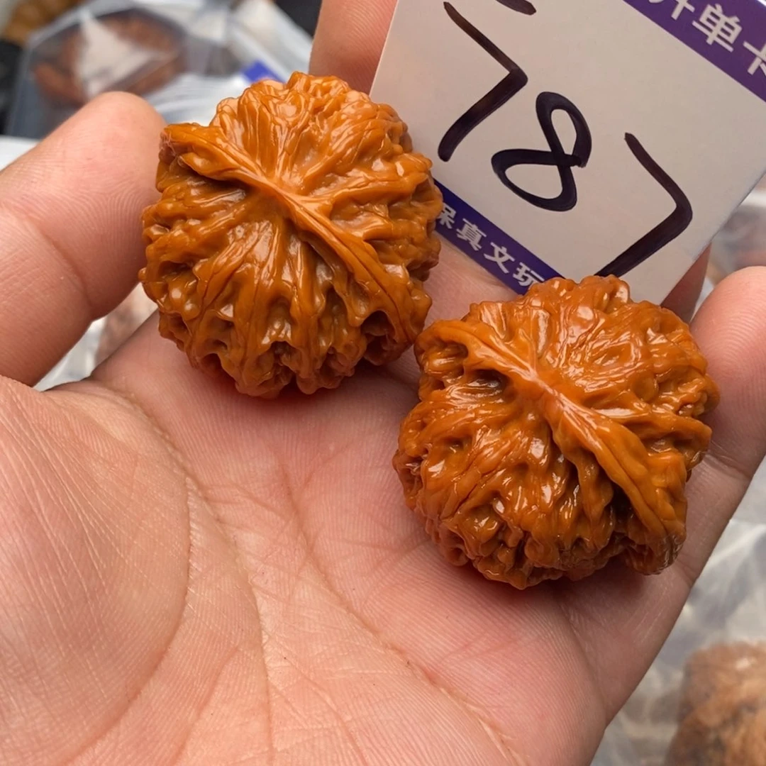 把件文玩核桃苹果园狮子头40尺