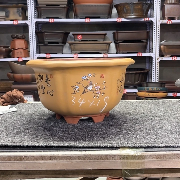 紫砂花盆紫砂等传统