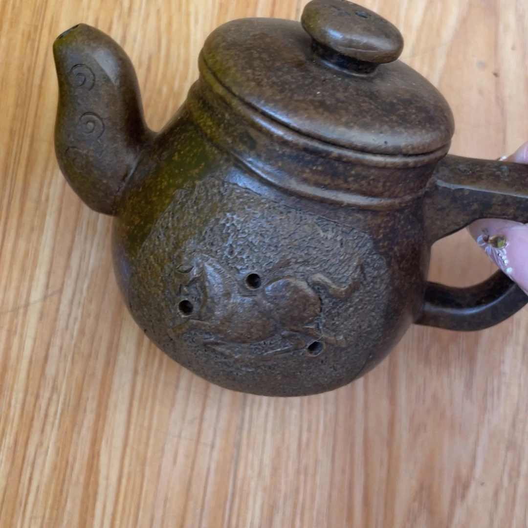 底槽青茶壶紫砂艺术作品