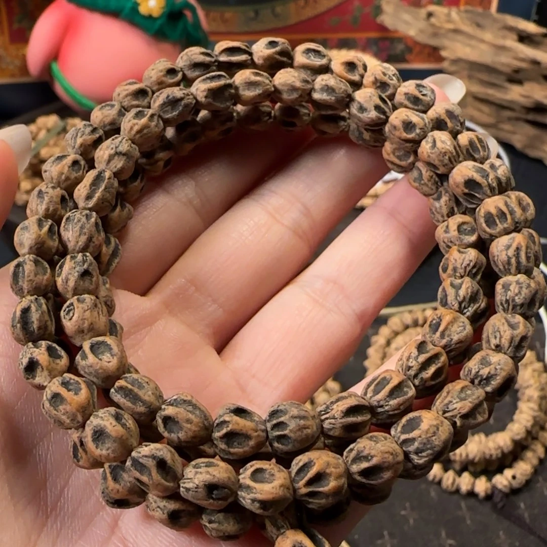 吊坠柏香籽/百香籽原桩红油皮深坑鬼