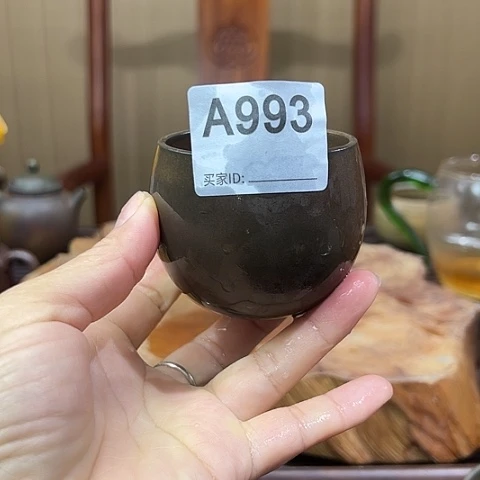 戬谷龙窑坭兴陶柴烧茶杯993