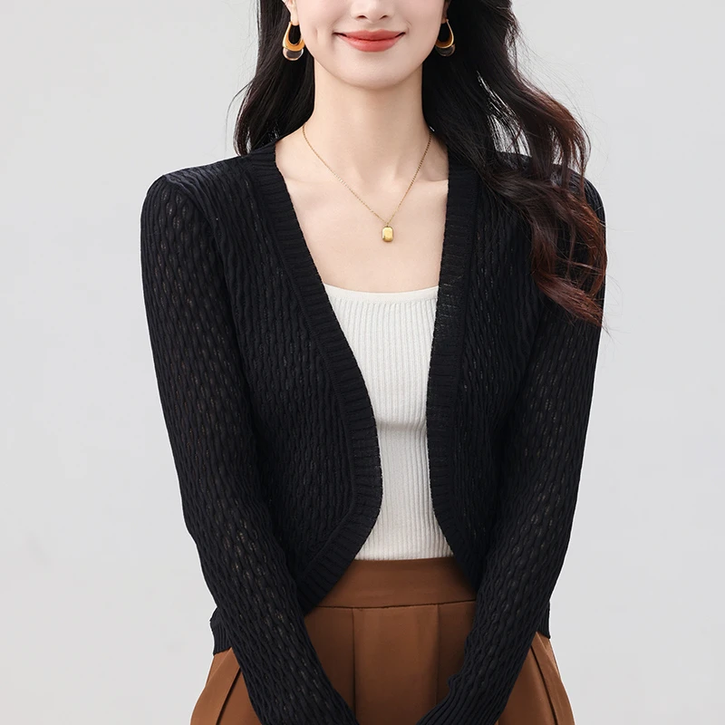 短款披肩女夏季外搭配裙子上衣洋气百搭开衫2025新款薄款冰丝外套