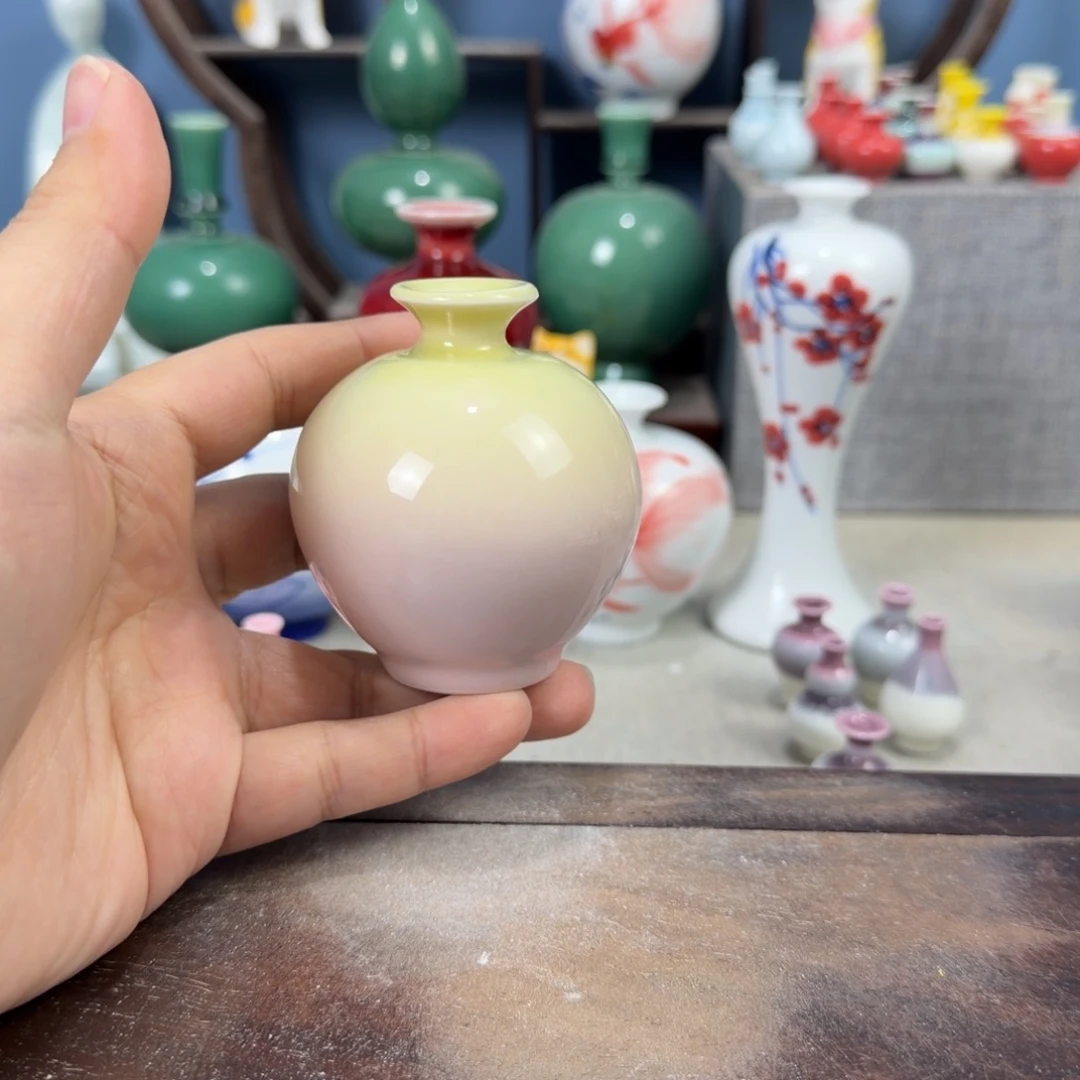 陶瓷手工小花器摆件