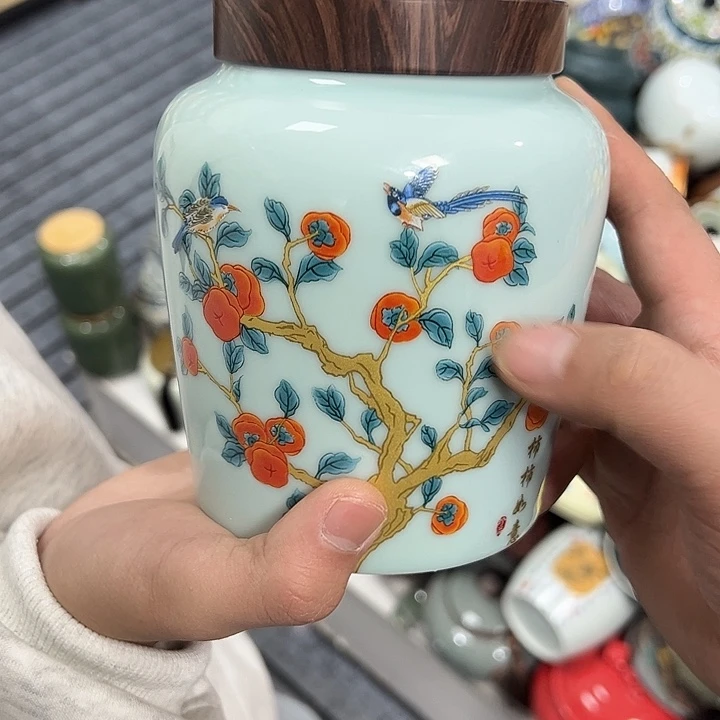 茶叶罐陶瓷家用储物罐瑕疵品介意勿拍