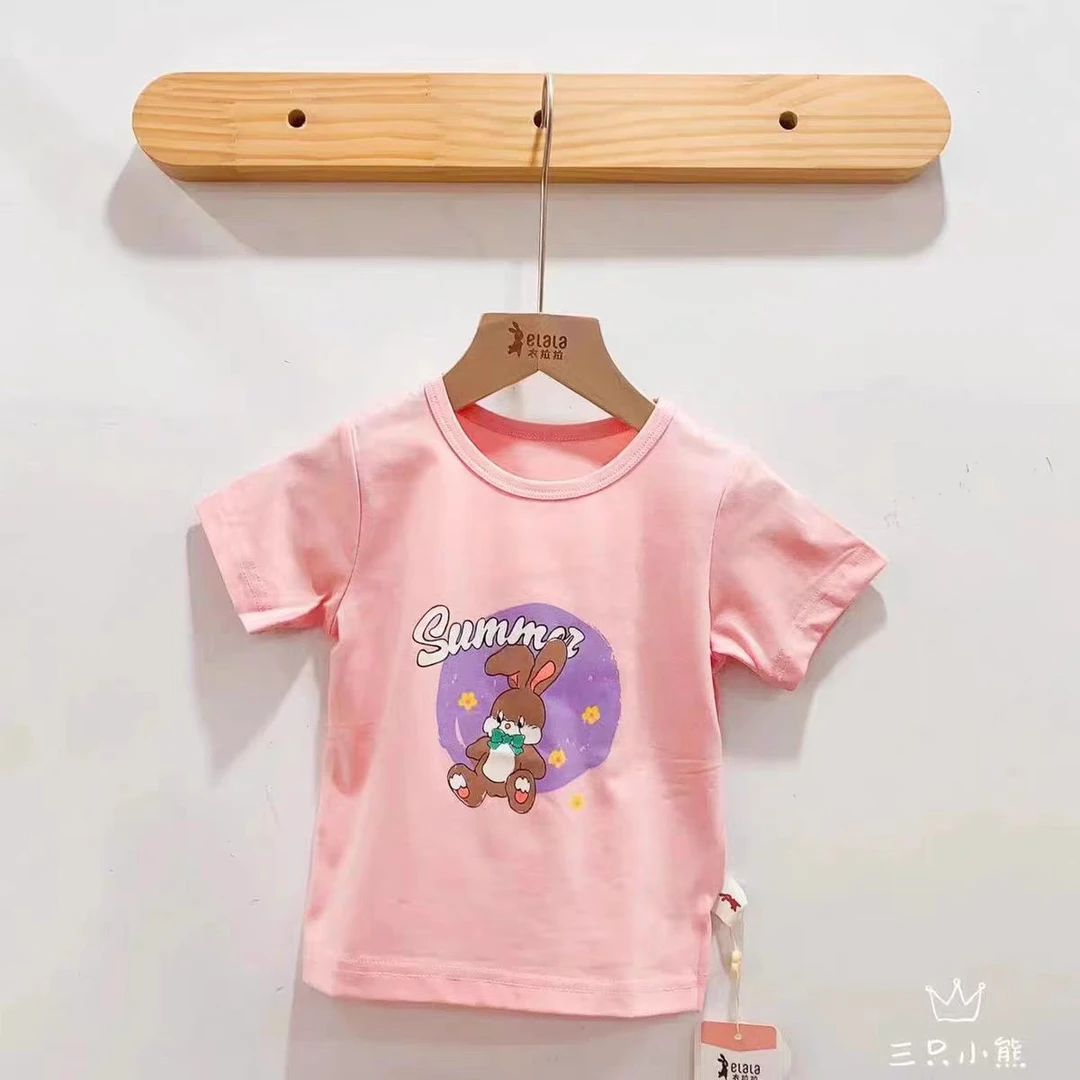 【时尚萌兔】上衣拉拉夏季新款新疆棉短袖T恤