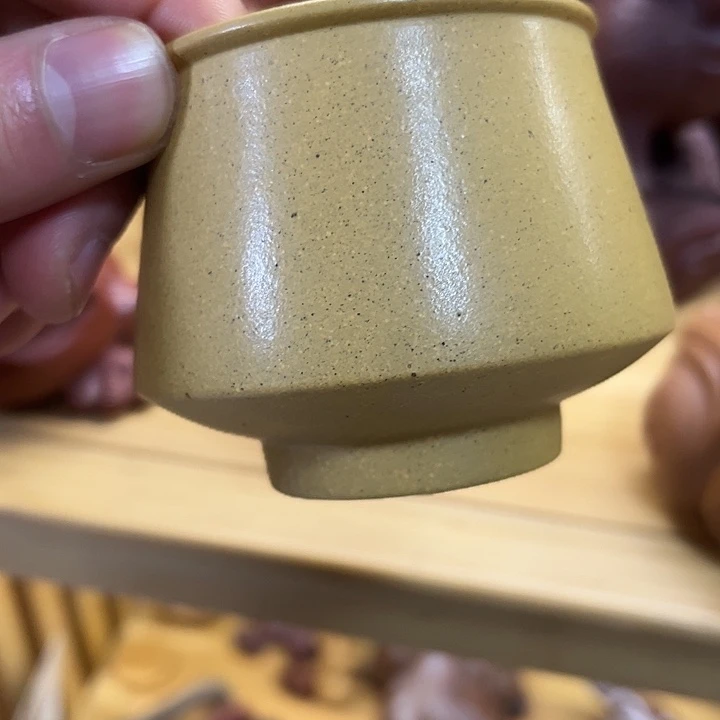 紫砂茶杯紫砂黄金段主人杯