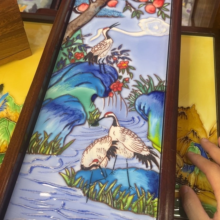 加大款瓷板画艺术手绘陶瓷