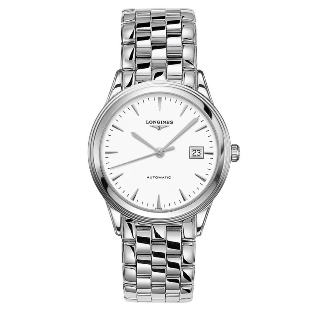 99新 Longines/浪琴 单表/军旗男表/35.6表径/背透自动机械简约
