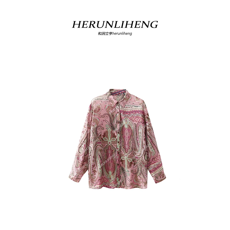 春夏季新款女装高级感漂亮花衬衫小众穿搭上衣