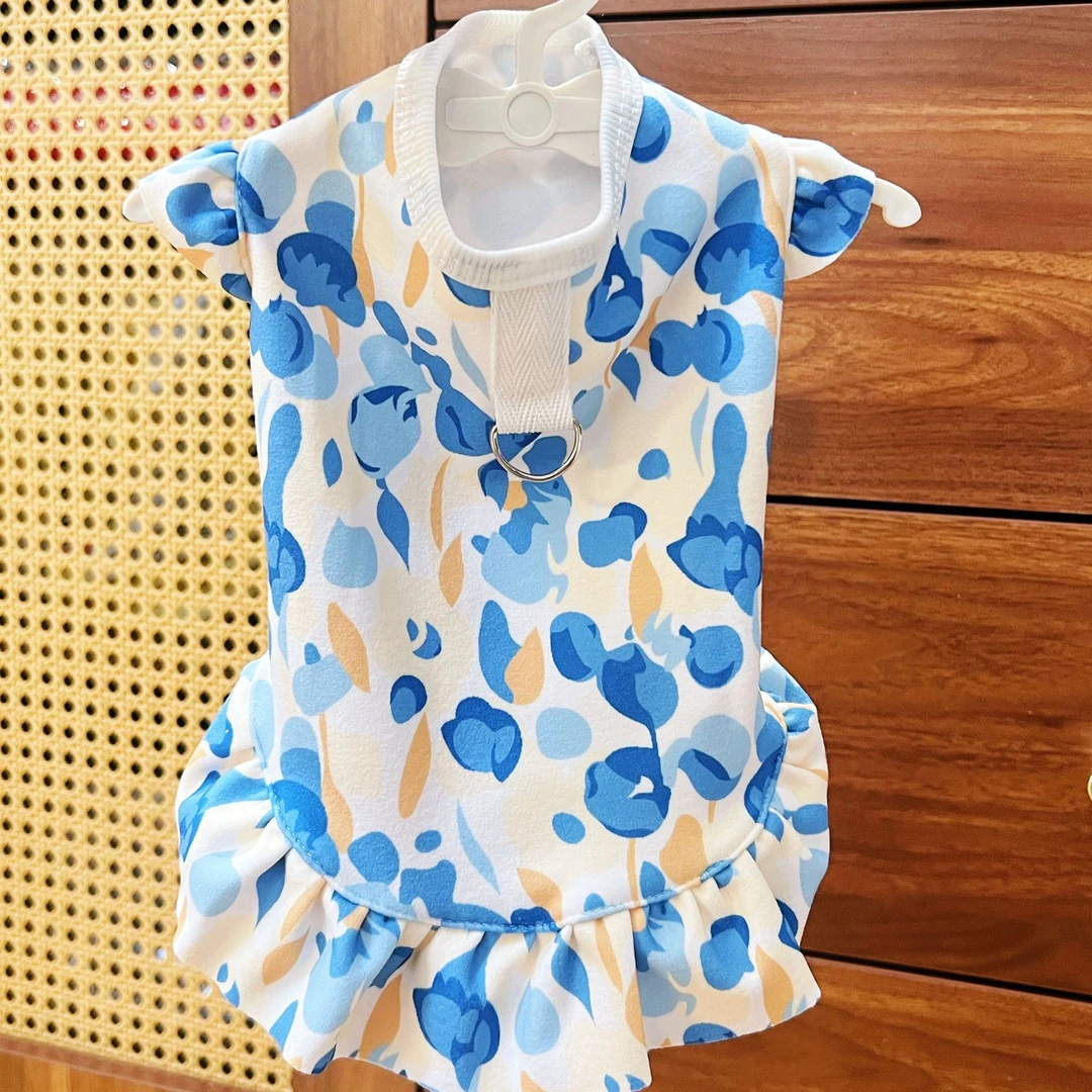 春秋宠物狗狗猫咪裙子柯基比熊金毛德绒棉亲肤舒适背心小中大型犬