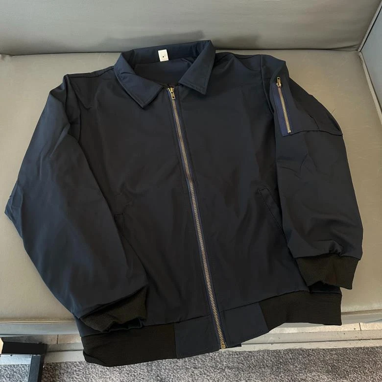 HT55 【栗丽子专属】复古翻领夹克男生潮牌衣服修身休闲工装外套