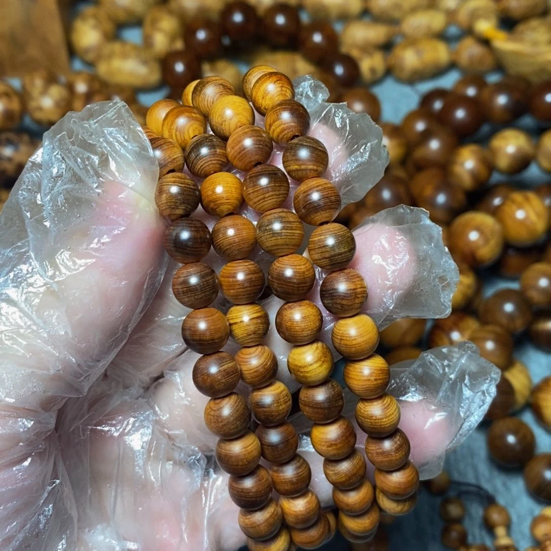 柏木（崖柏）太行崖柏黑泥膏香料珠0.8*108