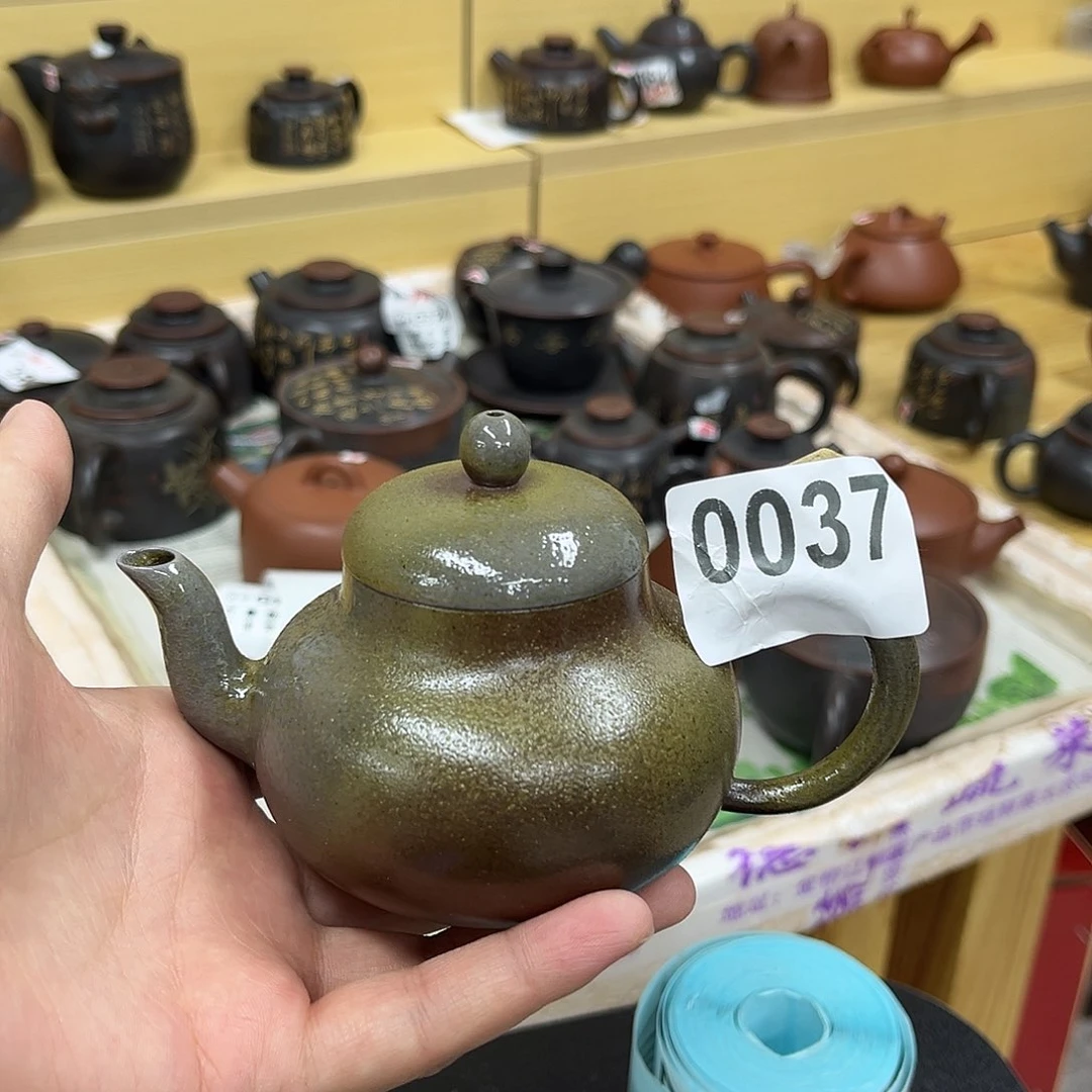 壶0037老韩坭兴陶柴烧思亭壶纯手工