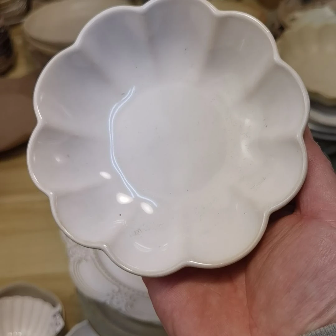 瓷片微瑕五寸料碟五个一组