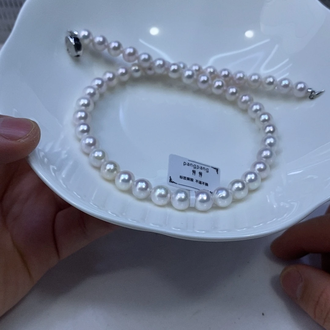 海水珍珠银S925镶嵌颈饰