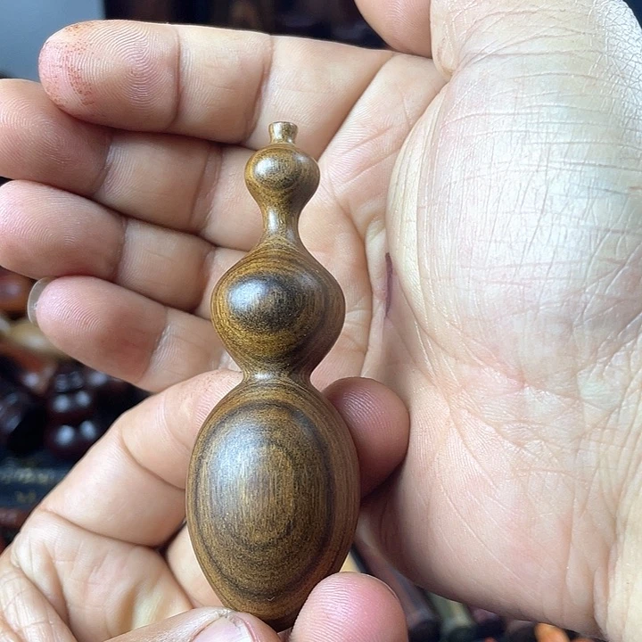 木檀香葫芦手把件葫芦