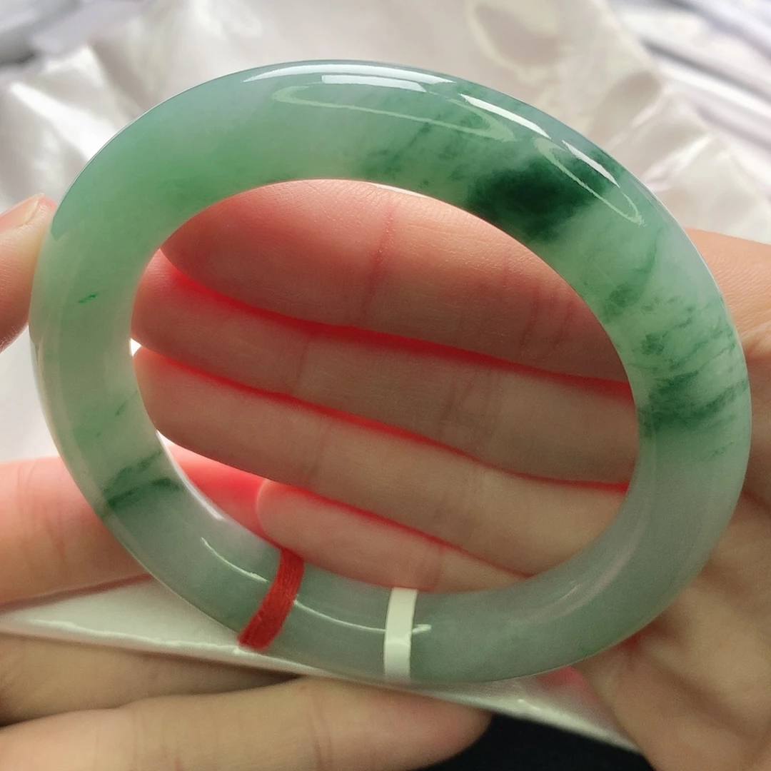 翡翠未镶嵌手镯缅甸5758