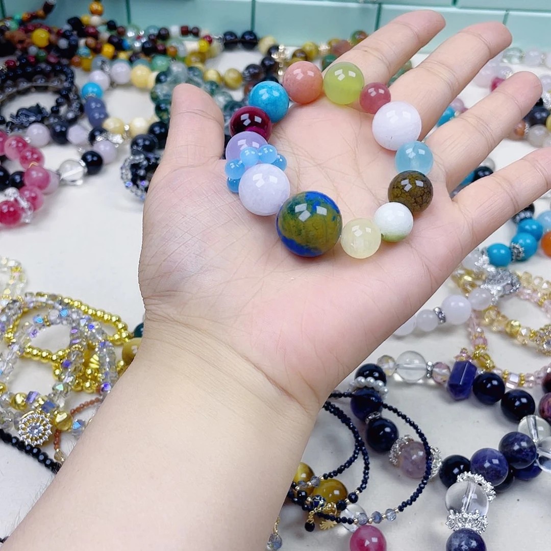 水晶手链银S925镶嵌