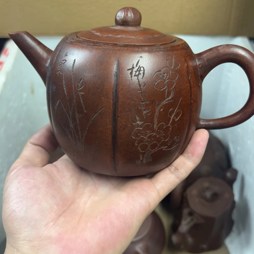 紫砂茶壶宜兴原矿紫砂壶500毫升容量68