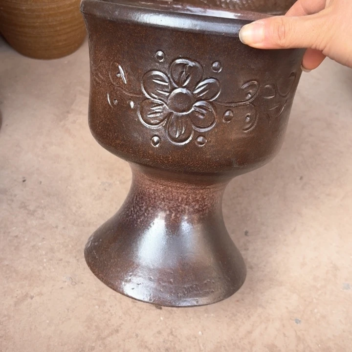 紫砂花盆口径18/23有孔