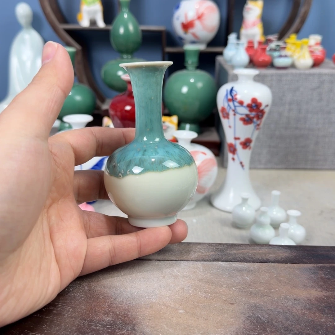 陶瓷手工小花器摆件