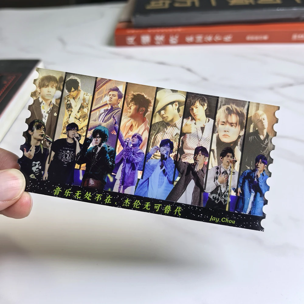 周杰伦彩窗票根周边亚克力照片明星