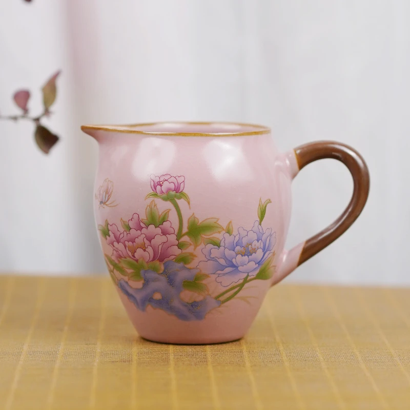 公道杯粉汝国色天香开片