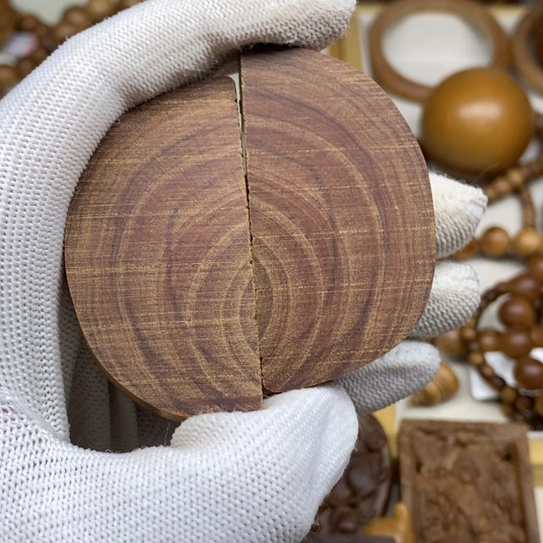 无事牌檀香木印度迈索尔老山檀一对对牌