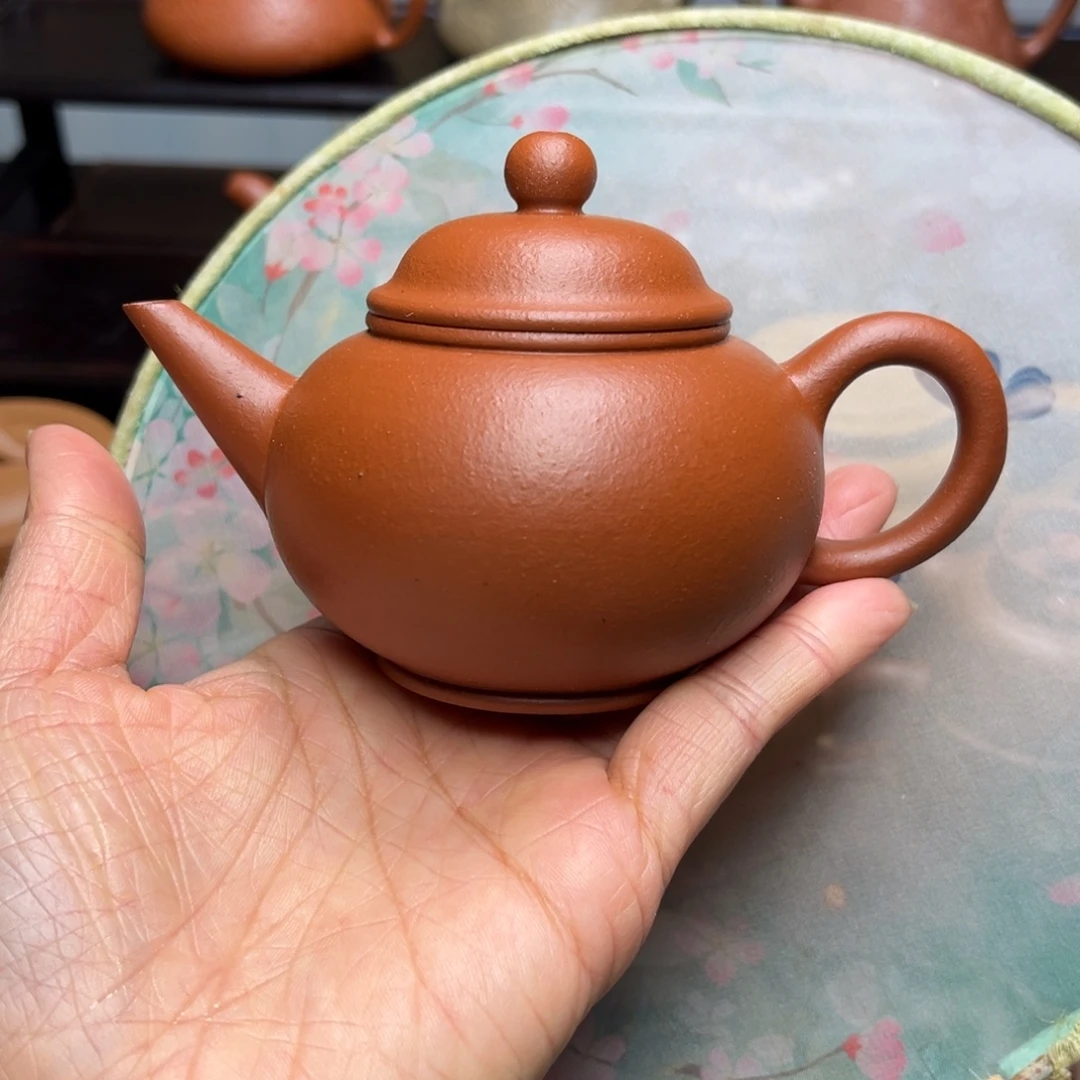 扶***遥紫砂茶壶手工制作原矿紫砂