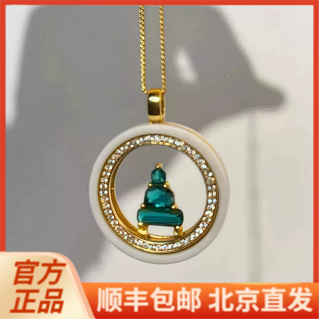 铜合金锆石项链 【北京景区同款】今年新款无相佛系列项链气质简约