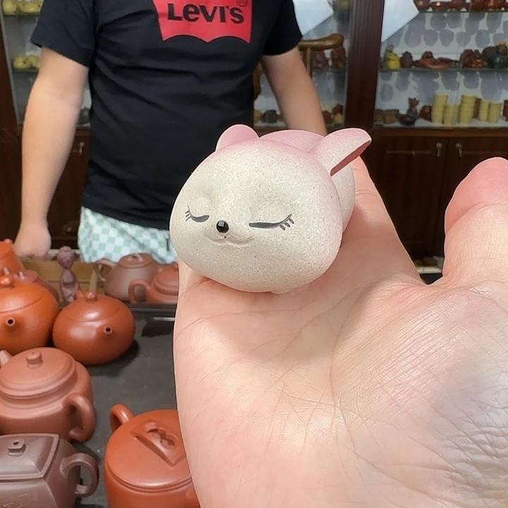 茶壶紫砂兔子段泥