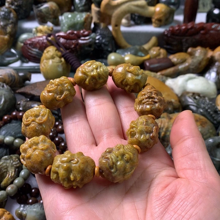 未镶嵌岫岩河磨玉（透闪石质玉）笔搁