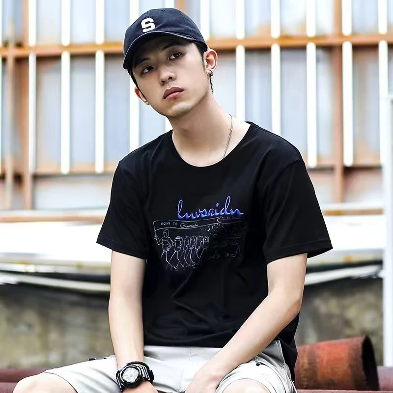 夏季新款 男女冰感T恤 100%丝光棉  101