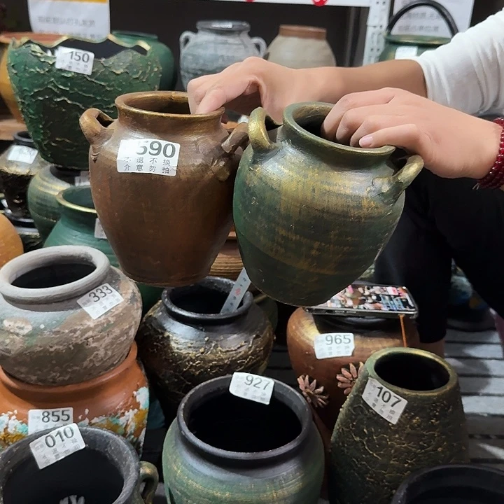 金色双耳一对590高度15口径9