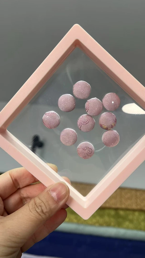 大满家上久楷龙行龘龘宋锦包扣15mm 新中式女装