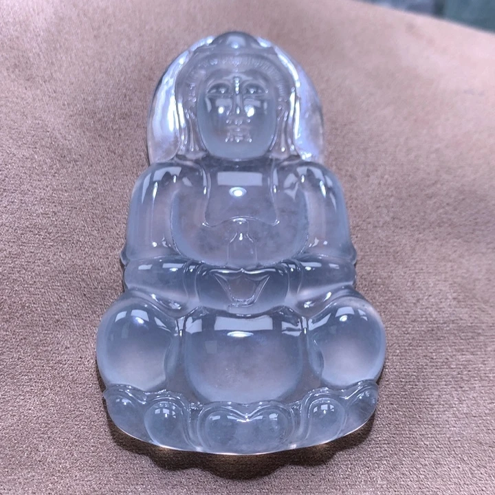 翡翠18K金镶嵌颈饰缅甸翡翠