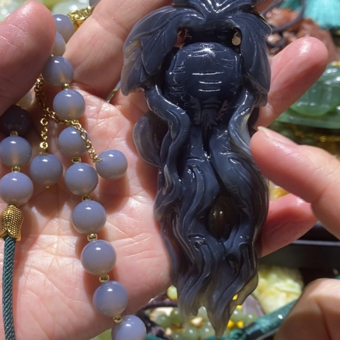 【闪购商品】岫玉毛衣链未镶嵌