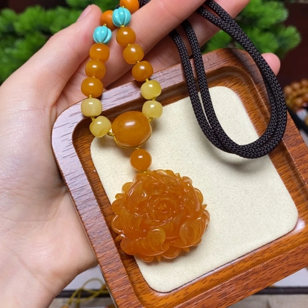 【闪购商品】蜜蜡颈饰未镶嵌项链