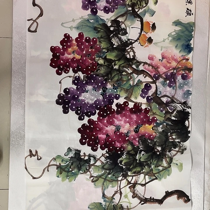 国画硕果图霍志楠老师手绘
